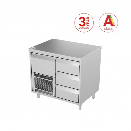 Cooling Counter with 4 Drawers, -5 ... +8 °C